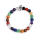 Venta por mayor colorido Chakra elástico perlas Pulseras con Charms pulsera de Buddha León